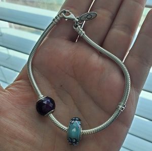Pandora bracelet and charms